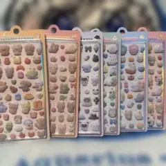コットンパフィーかわいい動物達シールセット