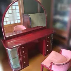 北谷家具 三面鏡 ドレッサー 鏡台 ヴィンテージ家具 スツール - メルカリ