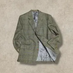 vintage　ジャケット　カーキ　ヘリンボーン　ブリティッシュ　トラッド　綺麗のサムネイル