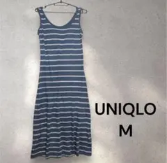 【美品】ユニクロ ブラワンピース M カップ付き 旅行 UNIQLO
