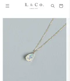 かーたんさま専用 Jouete K10YG ダイヤモンド オパール ネックレス
