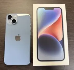 (未使用フィルム付) Apple iPhone 14 ブルー 128GB 本体