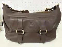 バーバリーブラックレーベル レザーショルダーバッグ 保管巾着付き