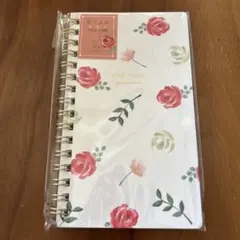 【新品】LABCLIP ⭐︎花こよみ　バラ　スリムノート　　リングノートのサムネイル