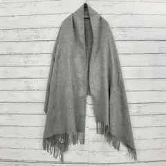 URBAN RESEARCH DOORSマフラー グレー ウール混 大判 秋冬のサムネイル
