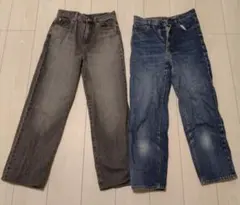 ユニクロ　GU ストレートジーンズ2枚組　S