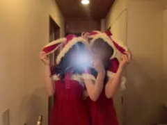 赤いサンタコスプレ衣装 フード付き