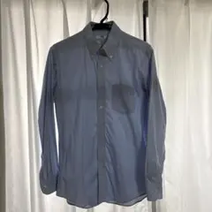 ユニクロ スーパーノンアイロンスリムシャツ M ブルー