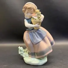 ♡※前Da1020 LLADRÓ リヤドロ 5223 春が来た 磁器フィギュリンのサムネイル