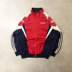 80 90s adidas ジップアップジャケット M ターコイズ 古着 - メルカリ