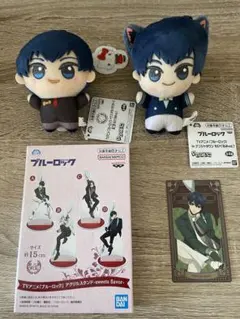 ナムコ　ブルーロック　ちびぐるみ　アクリルスタンド　カード　潔世一
