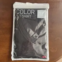 UNIQLO カラーVネックTシャツ Sブラック 新品未使用