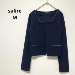 サリーレsalire ノーカラージャケット ボレロ　M ネイビー　フォーマルのサムネイル
