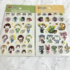 ケロロ軍曹　韓国　シール　ぷくぷくシール　キャスティングステッカー　セット