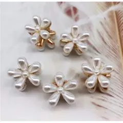 〇パール 10個セット 前髪クリップ 可愛い ヘアピン バンスクリップ