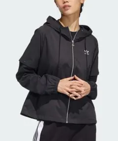 adidas ナイロンジャケット HH9458 ブラック Lサイズ　2way