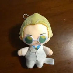 ぬいぐるみマスコット グレー スーツ