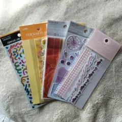 100均 デコ用シール５枚セット 未開封 4月26日まで