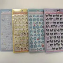 ボンボンドロップシール　ミニ　クロミ　シナモン　ハンギョドン　ポムポムプリン