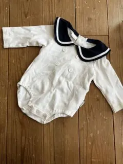 MEPOUREN セーラー襟ロンパース