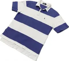 90s ラルフローレン Ralph Laurenハーフジップ ラガーシャツ LL