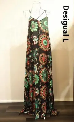 Desigual 花柄 キャミワンピース Lのサムネイル