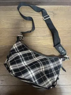 BURBERRY LONDON BLUE LABELチェック柄ショルダーバッグ