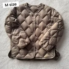 ユニクロ　ウルトラライトダウンリラックスジャケット　カーキ　Mサイズ