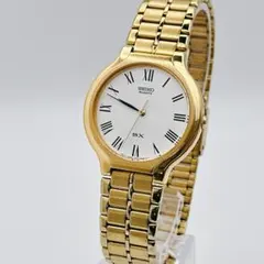 稼働/電池交換】SEIKO セイコー SX タンク メンズ腕時計 ゴールド