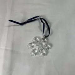 【mh/1.16/8】スワロフスキークリスタル雪の結晶チャーム