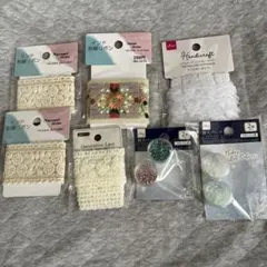 刺繍リボンセット（ホワイト/カラフル）