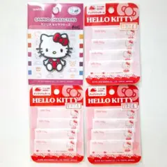 日本製　ハローキティ　ワッペン　ネームラベル　4点セット