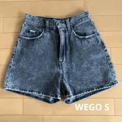 WEGO デニムショートパンツ ブラック Sサイズ