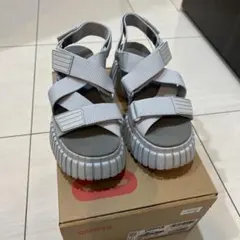 CAMPER ブルーグレー サンダル 厚底