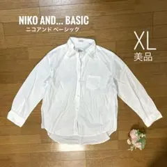 niko and... ニコアンド 綿100% レギュラーシャツ 白 4のサムネイル