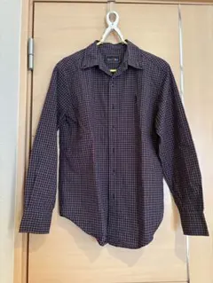 East Boy ネイビー系チェック 長袖シャツ　L 匿名配送