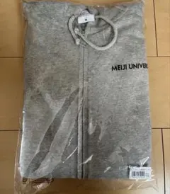 明治大学 ジップパーカー グレー M オフィシャルグッズ