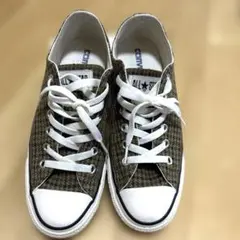 最終値下げ　コンバースALL STAR チェック柄 スニーカー　レア　美品のサムネイル