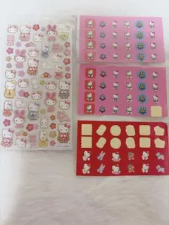 キティちゃん 和紙風 金彩 シール