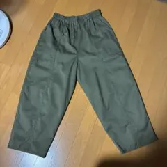 ウエストゴム カーゴパンツ カーキ M