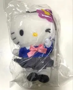しまむら ハローキティ マスコット ぬいぐるみ キーホルダー 制服 アベイル