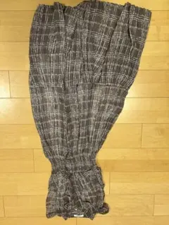 snidel グレー チェック柄 ロングスカート