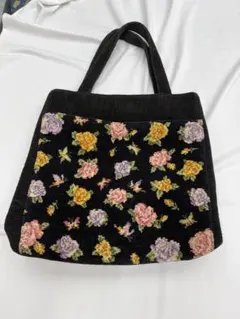 Enjeau ハンドバッグ 花柄 シェニール織のサムネイル