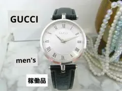 708 新品電池/ベルト GUCCI 5200M.1 デイト ラウンド 腕時計 - メルカリ