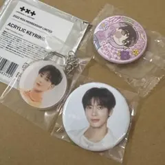 TXT テヒョン　缶バッジ　キーリング