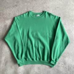 レアカラー 80s Hanes 無地 スウェット USA製 XL ケリーグリーン