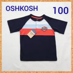✨️新品✨️オシュコシュ　半袖Tシャツ ネイビー ロゴ 【100】のサムネイル
