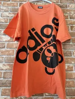 ヒステリックグラマーヒスベアファックベアオーバーサイズTシャツオレンジ