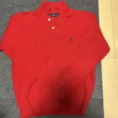 Ralph Lauren レッド ポロネックセーター M