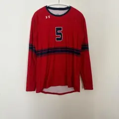 Under Armour 赤 長袖 トレーニングシャツ　5 アンダーアーマー